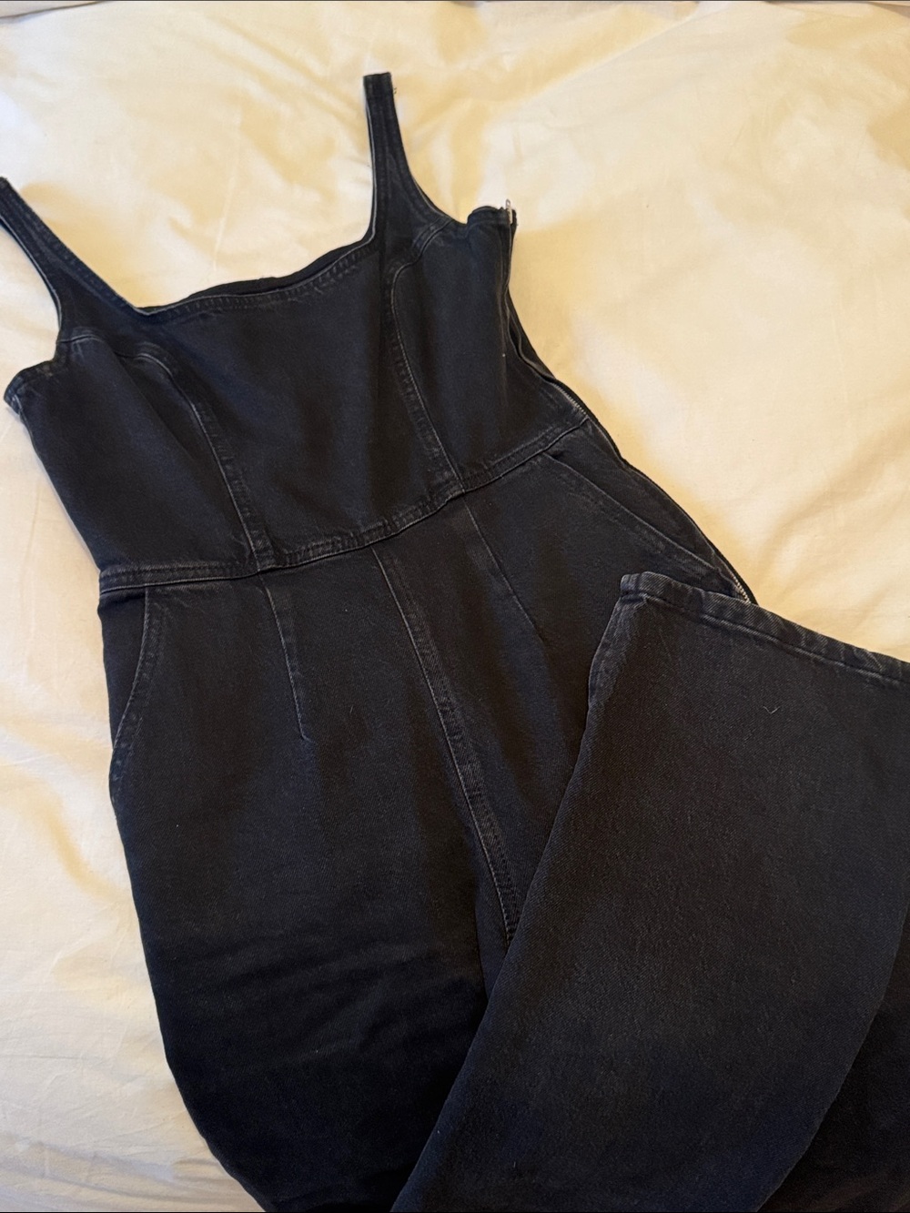 ASOS Black Denim Women’s Overalls Jumpsuit